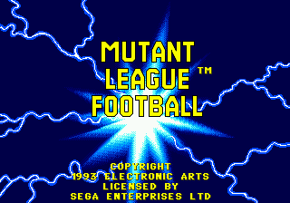 Mutant League Football Title Screen